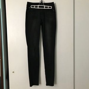 American Eagle black straight leg jeans - 6 x-long